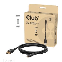 CLUB3D CAC-1563 video cable adapter 78.7" (2 m) USB Type-C DisplayPort Black