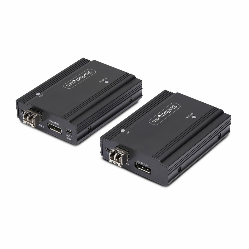 StarTech.com Extendeur KVM DisplayPort sur Fibre Optique, 4K 60Hz, Kit d'Extension de Console, Jusqu'à 300m (Multi-Mode) avec