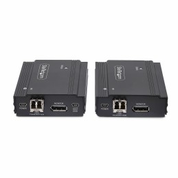 StarTech.com Extendeur KVM DisplayPort sur Fibre Optique, 4K 60Hz, Kit d'Extension de Console, Jusqu'à 300m (Multi-Mode) avec
