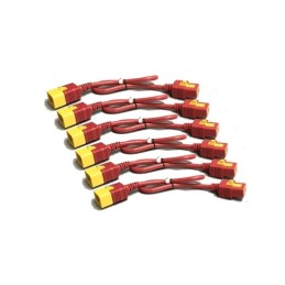 APC Netzkabel-Kit (6 EA), Verriegelung, C19 bis C20, 1,2 m, rot