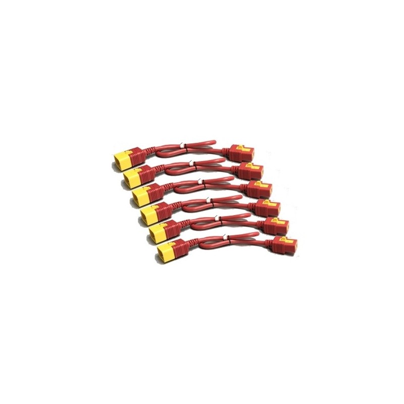 APC Netzkabel-Kit (6 EA), Verriegelung, C19 bis C20, 1,2 m, rot