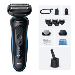 Braun 52-B7650cc Folienschaber Trimmer Schwarz, Blau