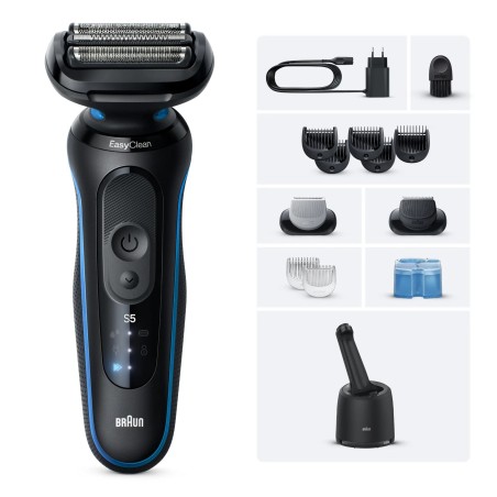 Braun 52-B7650cc Folienschaber Trimmer Schwarz, Blau