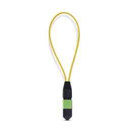 StarTech.com MPO Loopback-Buchsenstecker, Singlemode 9 125 MPO-12 weiblicher Glasfaser Loopback-Adapter, MPO MTP-APC
