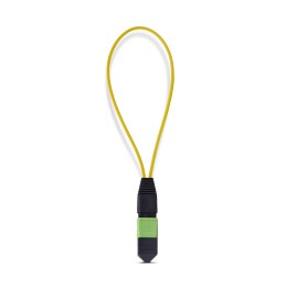 StarTech.com Module Loopback MPO, Adaptateur de Bouclage Fibre Optique Monomode 9 125 MPO-12 Mâle, Testeur Loopback