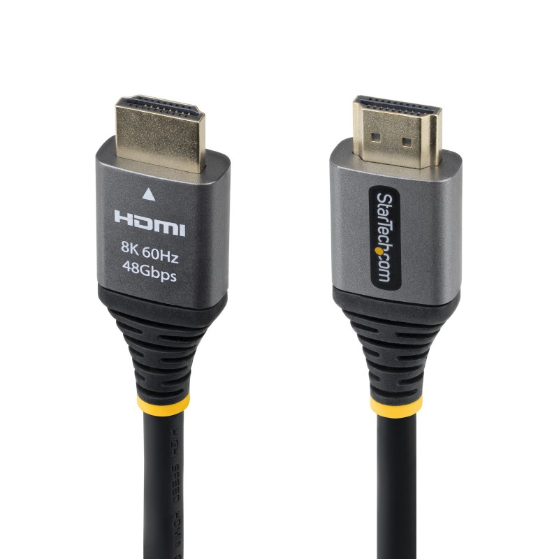 StarTech.com 30cm zertifiziertes Ultra High Speed HDMI Kabel, 8K 60Hz und 4K 120Hz, HDMI 2.1 Kabel mit HDR10+ und eARC, 48Gbps,