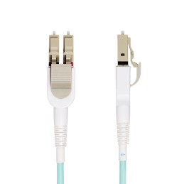 StarTech.com Cable de Fibra Óptica Multimodo Conmutable LC a LC (UPC) OM4 de 5m - 50 125µm - Redes de 100G - Low Insertion Loss