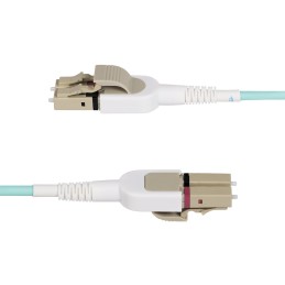 StarTech.com 5m LC zu LC (UPC) OM4 Multimode Glasfaser Patchkabel, 50 125µm, 100Gbps, Low Insertion Loss, werkzeugloses