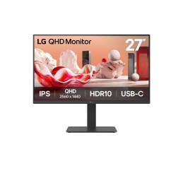 LG 27BA65QB-B.AEU computer monitor 27" 2560 x 1440 pixels Wide Quad HD LED Black