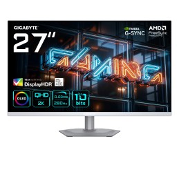 GIGABYTE MO27Q2A ICE 27” OLED 2K QHD Gaming-Monitor - 2560 x 1440, 280Hz, 0.03ms, 250 cd m², FreeSync Premium Pro, DisplayHDR