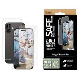 PanzerGlass SAFE. by ® 2-in-1 Protection Bundle iPhone 16 Plus Protection d'écran transparent Apple 1 pièce(s)