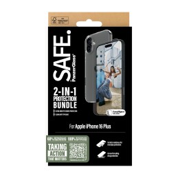 PanzerGlass SAFE. by ® 2-in-1 Protection Bundle iPhone 16 Plus Pellicola proteggischermo trasparente Apple 1 pz