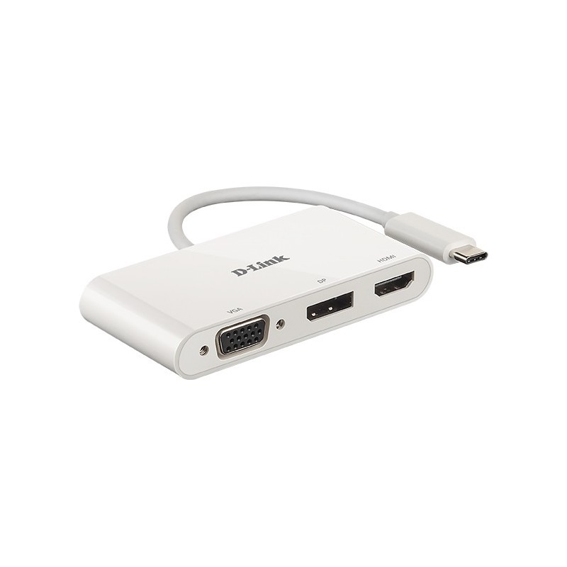 D-Link DUB-V310 base para portátil y replicador de puertos Alámbrico USB 3.2 Gen 1 (3.1 Gen 1) Type-C Blanco