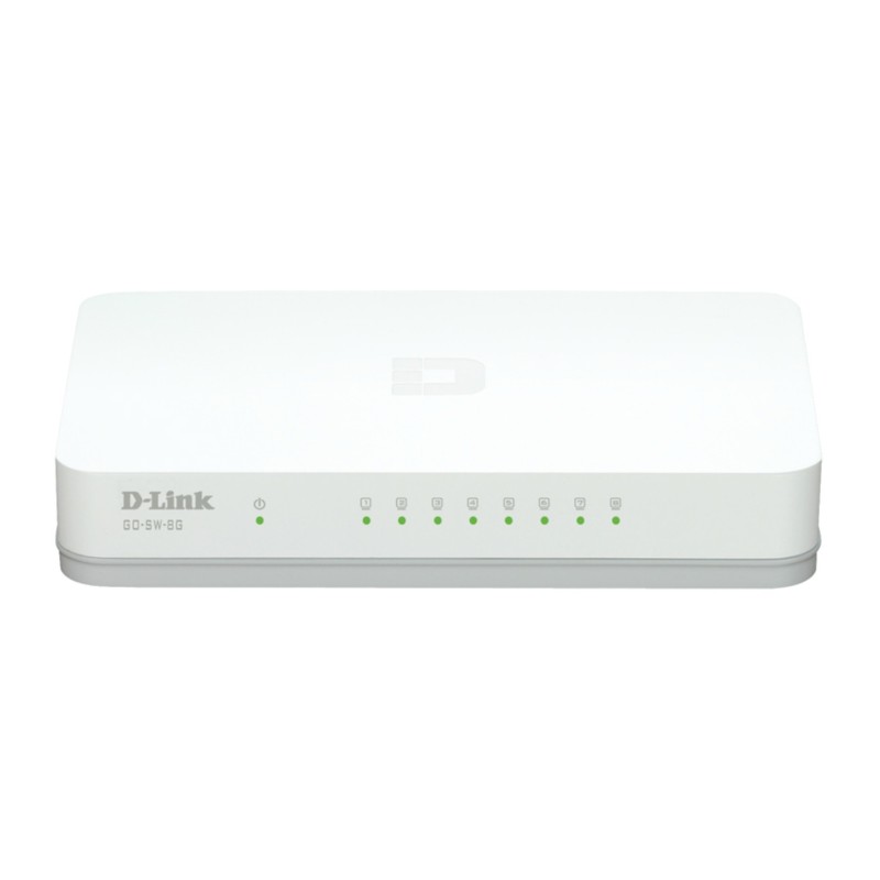 D-Link GO-SW-8G E network switch Unmanaged Gigabit Ethernet (10 100 1000) White