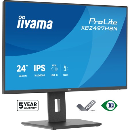 iiyama ProLite XB2497HSN-B1 Computerbildschirm 60,5 cm (23.8") 1920 x 1080 Pixel Full HD LED Schwarz