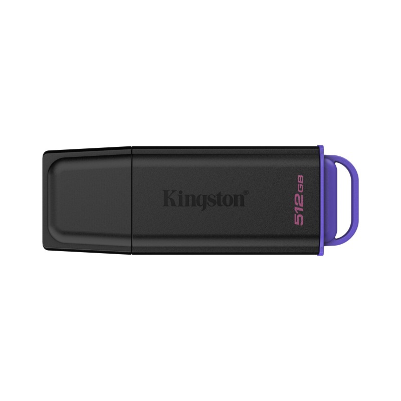 Kingston Technology DataTraveler 512GB Portable USB 3.2 Gen 1 Exodia Black Purple
