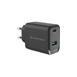 Conceptronic ALTHEA20B45 cargador de dispositivo móvil Universal Negro Corriente alterna Carga rápida Interior