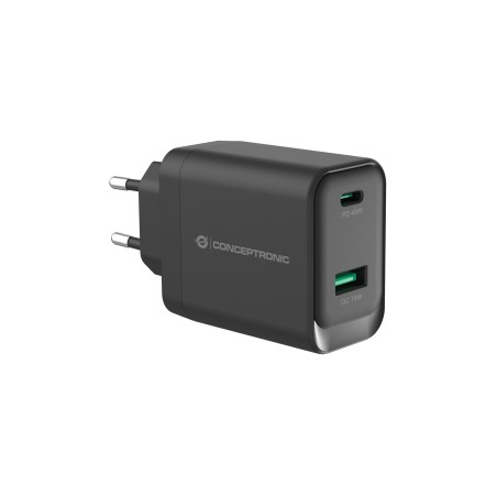 Conceptronic ALTHEA20B45 chargeur d'appareils mobiles Universel Noir Secteur Charge rapide Intérieure