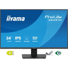iiyama ProLite X2491H-B1 computer monitor 23.8" 1920 x 1080 pixels Full HD LCD Black