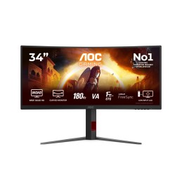 AOC G4 CU34G4 computer monitor 34" 3440 x 1440 pixels Wide Quad HD LED Black, Red