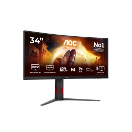 AOC G4 CU34G4 computer monitor 34" 3440 x 1440 pixels Wide Quad HD LED Black, Red