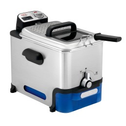 Tefal Oleoclean Pro Inox & Design FR8040 Single 3.5 L 2300 W Black, Stainless steel