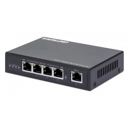 Intellinet 561617 network extender Network transmitter Black 10, 100, 1000 Mbit s