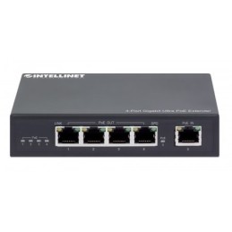 Intellinet 561617 network extender Network transmitter Black 10, 100, 1000 Mbit s