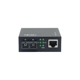 LevelOne GVM-2002 network media converter 1000 Mbit s 1310 nm Single-mode Black