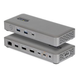 StarTech.com Docking Station USB4, Doppio Monitor 4K senza Driver per macOS e Windows, Dock USB-C Universale con Power Delivery