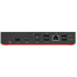 Lenovo 40AS0090EU laptop-dockingstation & portreplikator Kabelgebunden USB 3.2 Gen 1 (3.1 Gen 1) Type-C Schwarz