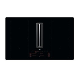 AEG CCE84751CB Black Built-in 83 cm Zone induction hob 4 zone(s) Built-in hood