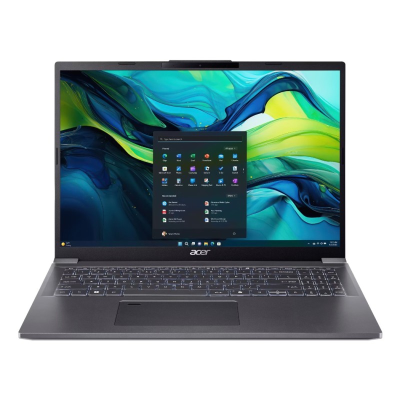 Acer Aspire 16 A16-71M-79HS Intel Core Ultra 7 155H Laptop 16" WUXGA+ 16 GB LPDDR5x-SDRAM 512 GB SSD Wi-Fi 6 (802.11ax) Windows