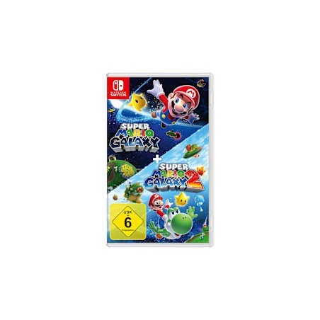 Nintendo Super Mario Galaxy + Super Mario Galaxy 2 Standard Traditional Chinese, German, Dutch, English, Spanish, French,