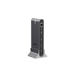 Acer HP.DSCAB.022 laptop-dockingstation & portreplikator Kabelgebunden USB 3.2 Gen 1 (3.1 Gen 1) Type-C Silber