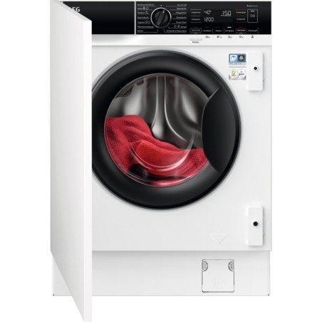 AEG Series 8000 LWR8WI7680 lavasciuga Da incasso Caricamento frontale Bianco