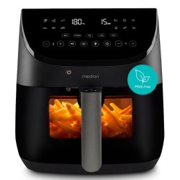 MEDION MD 13060 Unique 6,6 L Autonome Friteuse d’air chaud Noir