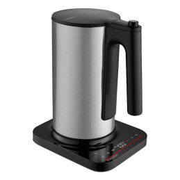 MEDION MD 12106 electric kettle 1.5 L 2200 W Black, Stainless steel