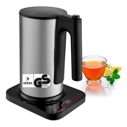 MEDION MD 12106 electric kettle 1.5 L 2200 W Black, Stainless steel