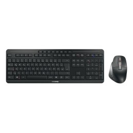 CHERRY Stream desktop ultimate tastiera Mouse incluso Casa ufficio USB + RF Wireless + Bluetooth QWERTZ Tedesco Nero