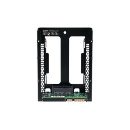 QNAP QDA-A2AR caja para disco duro externo Carcasa de disco duro SSD Negro 2.5"