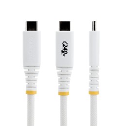 StarTech.com S2CEPR3MW-USB-CABLE USB cable USB 2.0 118.1" (3 m) USB C 0.48 Gbit s 240 W White