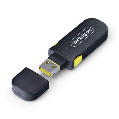 StarTech.com Blocco Porta USB-A con Chiave, 4 Inserti USB-A di ricambio, Tappi Antipolvere Riutilizzabili con Chiusura a Scatto