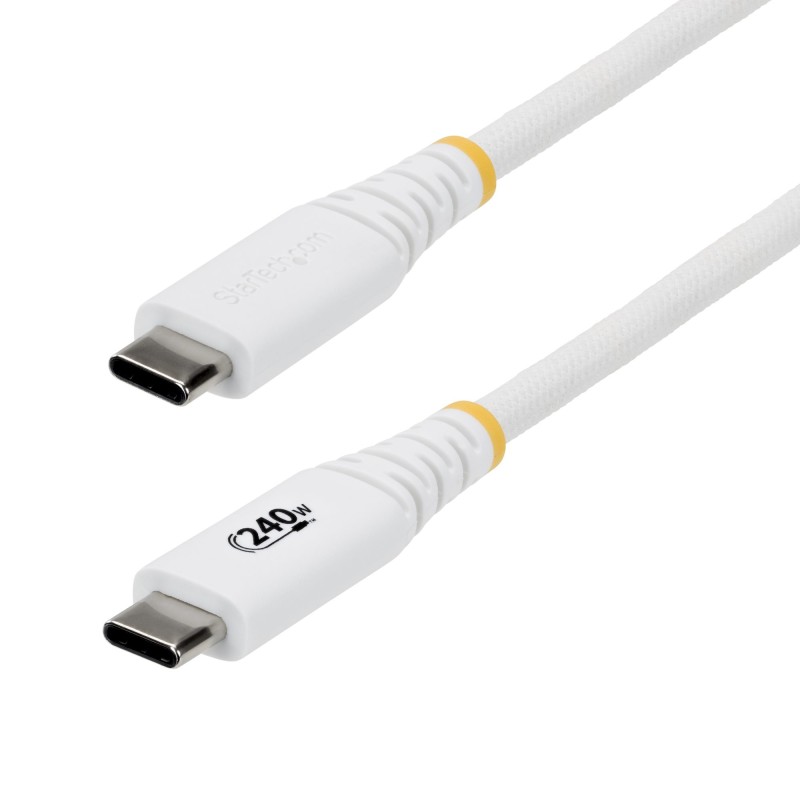 StarTech.com S2CEPR1MW-USB-CABLE USB cable USB 2.0 39.4" (1 m) USB C 0.48 Gbit s 240 W White