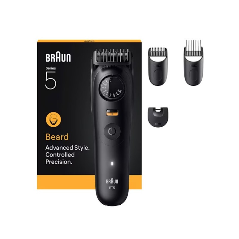 Braun BeardTrimmer 9 BT5520 beard trimmer Battery 40 0.787" (2 cm) Wet & Dry Black