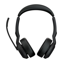 Jabra Evolve2 55 Headset Wireless Head-band Office Call center USB Type-C Bluetooth Charging stand