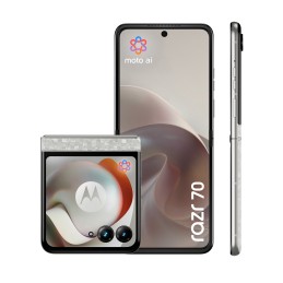 Motorola razr 70 17,5 cm (6.9") SIM doble Android 16.0 5G USB Tipo C 8 GB 256 GB 4800 mAh Blanco