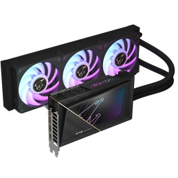GIGABYTE AORUS GeForce RTX 5080 XTREME WATERFORCE 16G Tarjeta Gráfica - 16GB GDDR7, 256 bits, PCI-E 5.0, 2805MHz Core Clock, 3