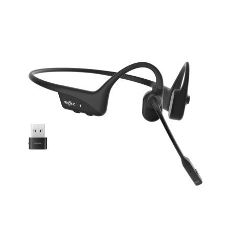 SHOKZ C120-AA-BK headphones headset Wireless Ear-hook Office Call center USB Type-A Bluetooth Black