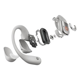 SHOKZ OpenFit 2+ Headphones Wireless Ear-hook, In-ear Calls Music Bluetooth Gray